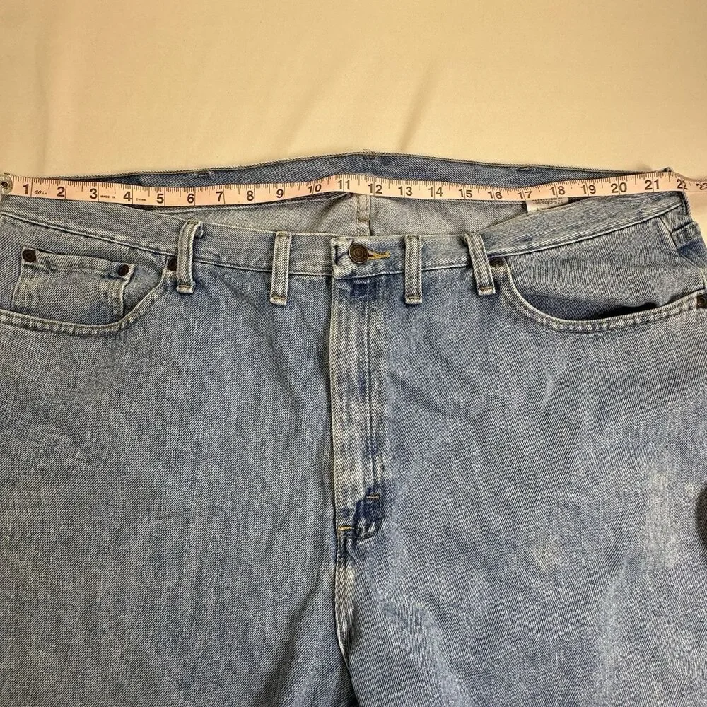 Wrangler Denim Shorts Mens 44 Relaxed Fit Blue Jean Shorts Cotton Casual Classic